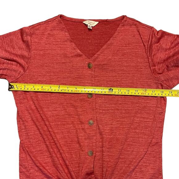 Weatherproof Vintage Red Button Front Shirt Size Small NWOT - Picture 4 of 5
